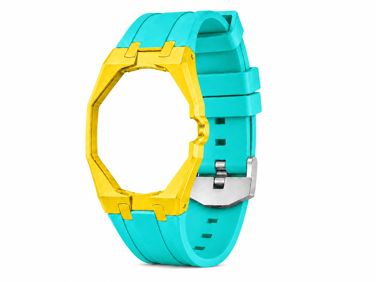 "Yellow Hot Blue" Watch Strap (3 o'clock dial)