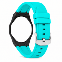 "Black Hot Blue" Watch Strap (12 o'clock dial)