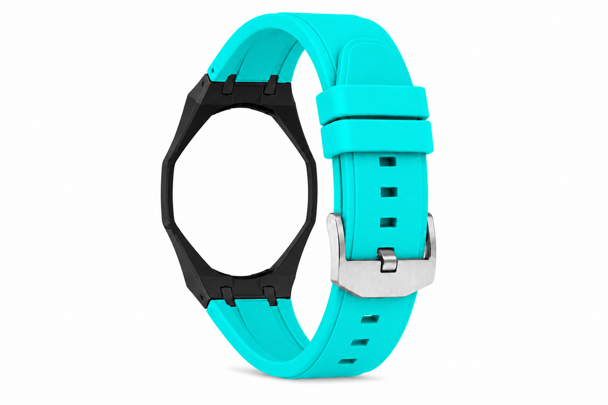 "Black Hot Blue" Watch Strap (12 o'clock dial)