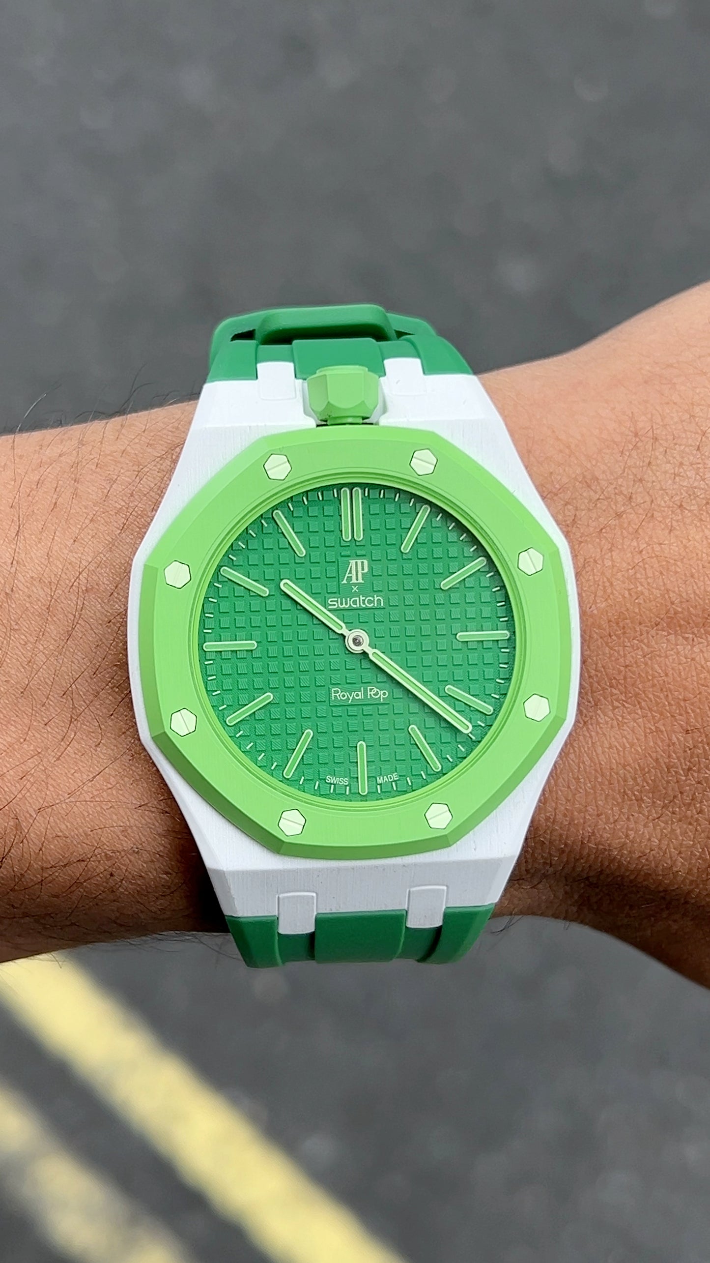 Swatch x Audemars Piguet “Lucky Green”