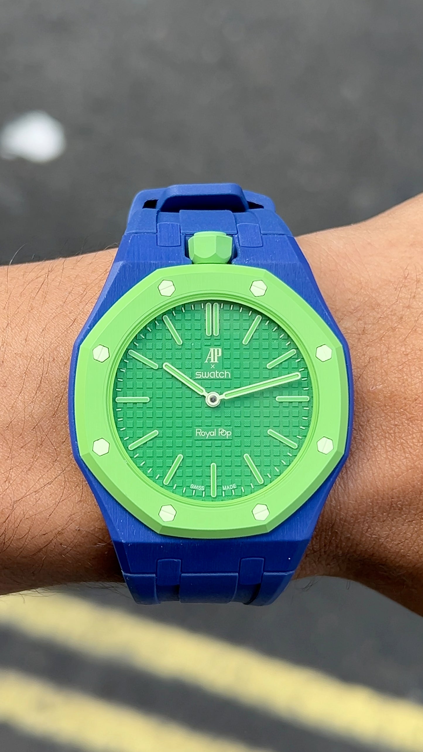 Swatch x Audemars Piguet “Blue Iguana”
