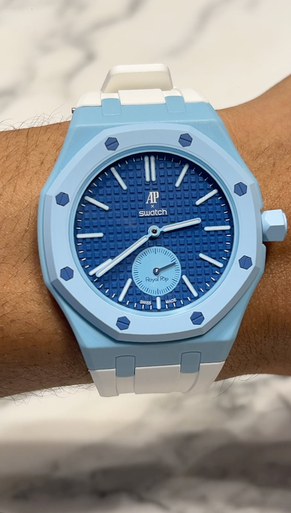 Swatch x Audemars Piguet “Aquafina”
