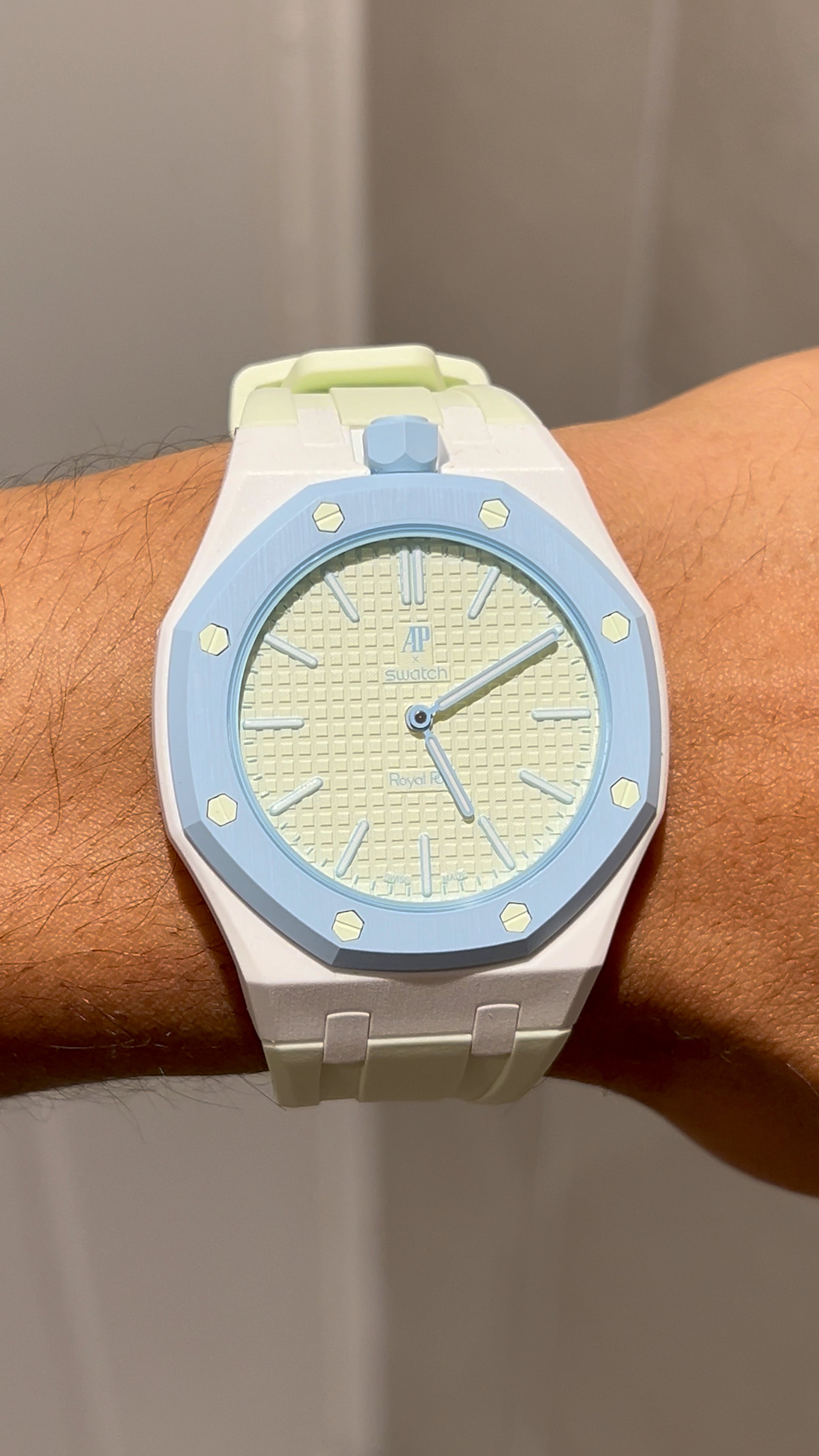 Swatch x Audemars Piguet "White Lime"