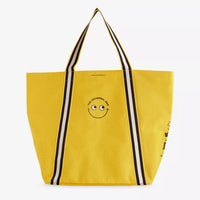 Selfridges Selection X Anya Hindmarch Logo-Print Large Canvas Tote Bag