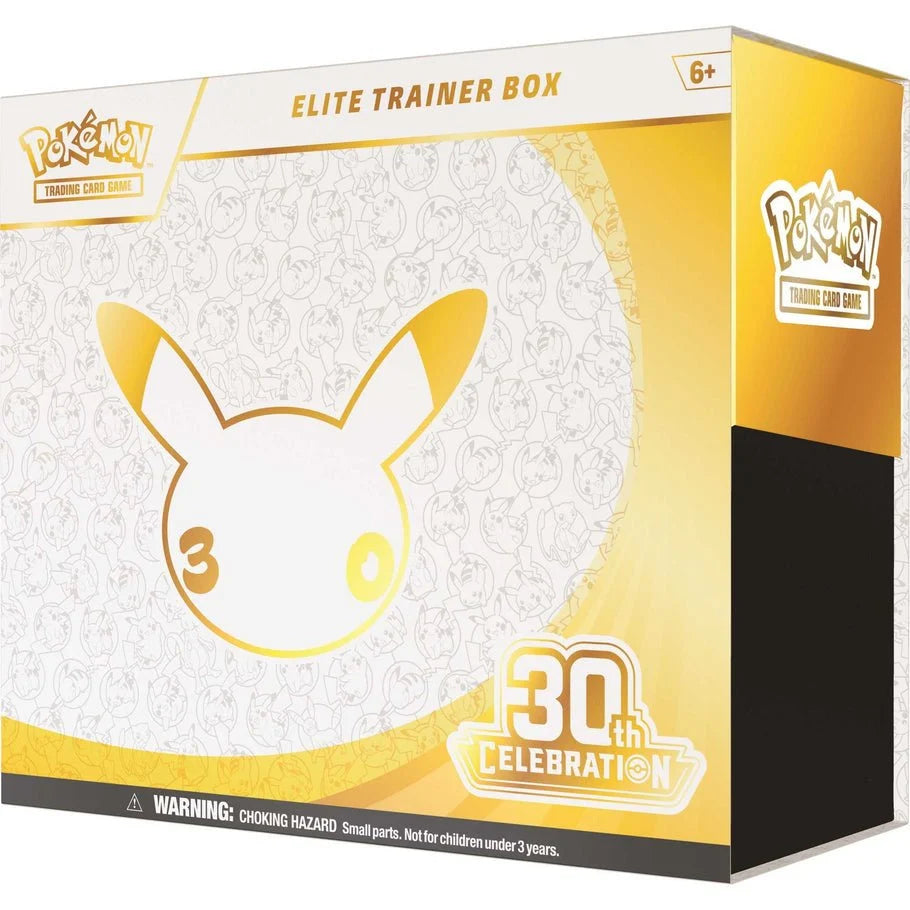Pokémon 30th Anniversary Elite Trainer Box white gold packaging