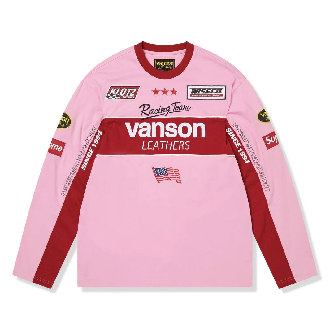Supreme x Vanson L/S Pink Top (SS26)
